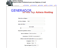 Tablet Screenshot of metatags.aztecahosting.com